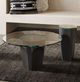 Currey & Company Lemy Clear Drinks Table with Black Base-5