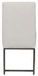 Vanguard® Furniture Michael Weiss Ellsworth Konza Ivory/Polished Black Nickel Side Chair-3