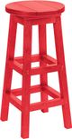 C.R. Plastic Generation Line Red 30" Bar Stool-0