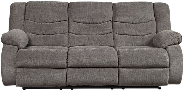 Signature Design by Ashley® Tulen Gray Reclining Sofa-1