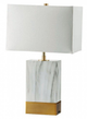 Furniture of America® Faith White Table Lamp with Gold Accent-0