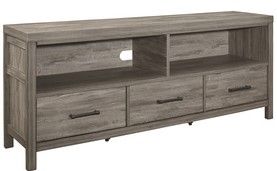 Mazin Furniture Bainbridge Gray TV Stand-1