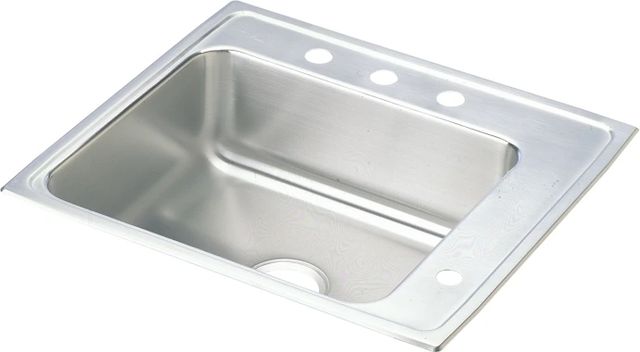 Elkay Lustertone® Classic Lustrous Satin Stainless Steel 22" x 20" x 6" 1-Bowl Drop-in Classroom ADA Sink-0