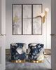TOV Furniture Opal Floral Velvet Gold Base Ottoman-2