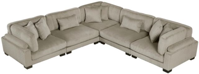 Homelegance® Traverse 5-Piece Taupe Modular Sectional-0