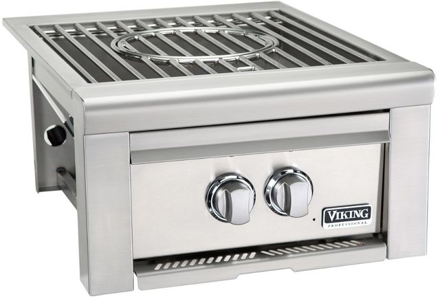 Viking® 5 Series 20" Stainless Steel Liquid Propane Power Side Burner-0