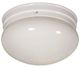 YHD White 2-Light Incandescent Flush Mount Lighting-0