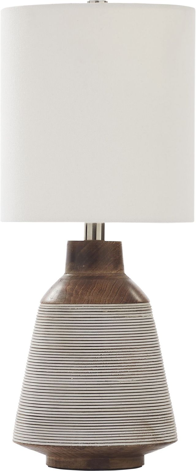 Lampe de table Botwood noyer/chaux de Renwil®-0