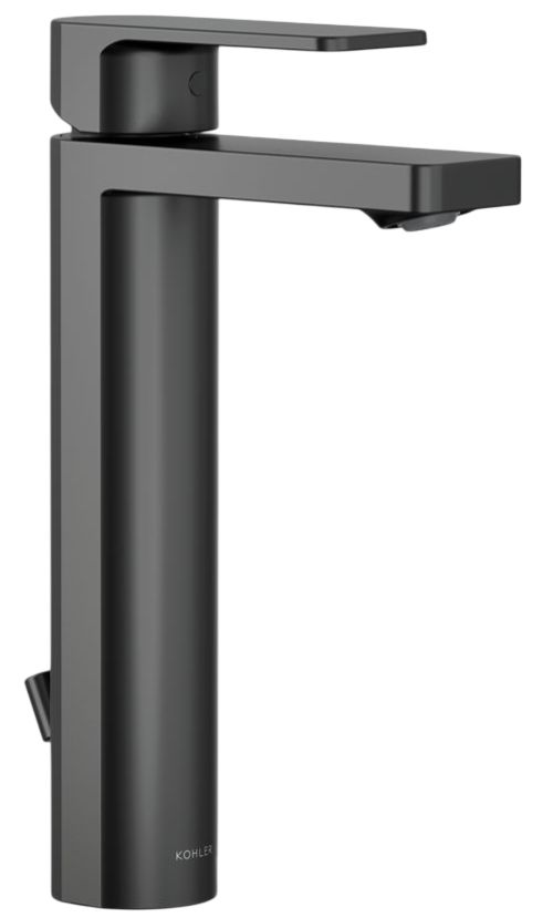 KOHLER® Parallel® Matte Black 1.2 GPM Tall Single-Handle Bathroom Sink Faucet-0