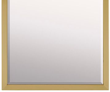Decor-Rest® Furniture LTD Agra Brass Floor Mirror-1