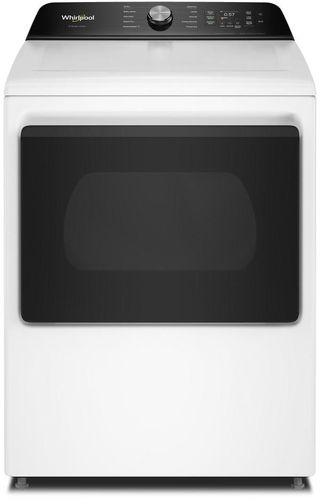Whirlpool® 7.5 Cu. Ft. White Smart Electric Dryer with Steam Iron and AI Dry