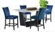 Elements International Beckley 5-Piece Blue/White Counter Dining Set-0