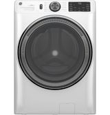 GE® 5 Cu. Ft. White Front Load Washer with SmartDispense™ UltraFresh Vent System with OdorBlock™ and Steam