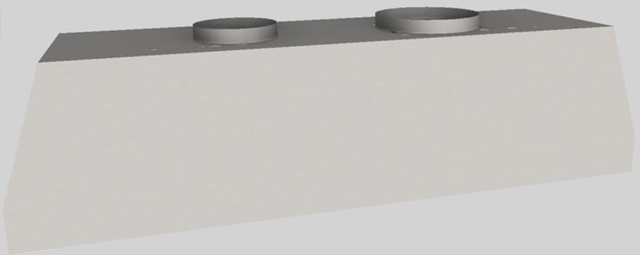 Vent-A-Hood® 48" Stainless Steel Wall Mounted Liner Insert-4