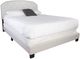 Bernards Olivia White Upholstered Full Panel Bed-0