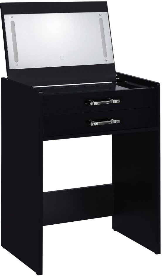 Coaster® Danbury 2-Piece Black High Gloss Vanity Set-1