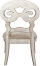 Riverside Furniture Mix-N-Match Chipped White Scroll Back Upholstered Dining Side Chair-4