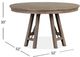 Magnussen Home® Paxton Place Dovetail Gray 52" Round Dining Table-1