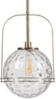 Uttermost® Mimas Antique Brass 1-Light Globe Pendant-3