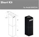 ZLINE 2 Piece 12" Black Island Hood Extension Kit-2