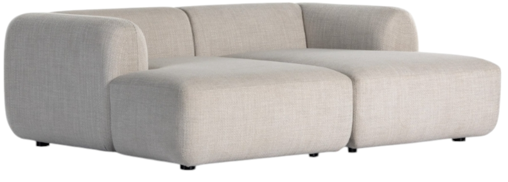 Four Hands Nara 2-Piece Gibson Wheat Media Lounger | Benfatti's