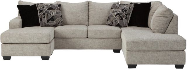 Benchcraft® Megginson 2-Piece Storm U-Shape Chaise Sectional-1