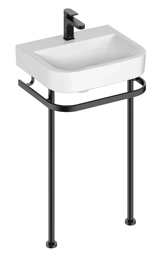 DXV Equility® Matte Black Single Handle Bathroom Faucet with Lever Handle and Grid Drain-3