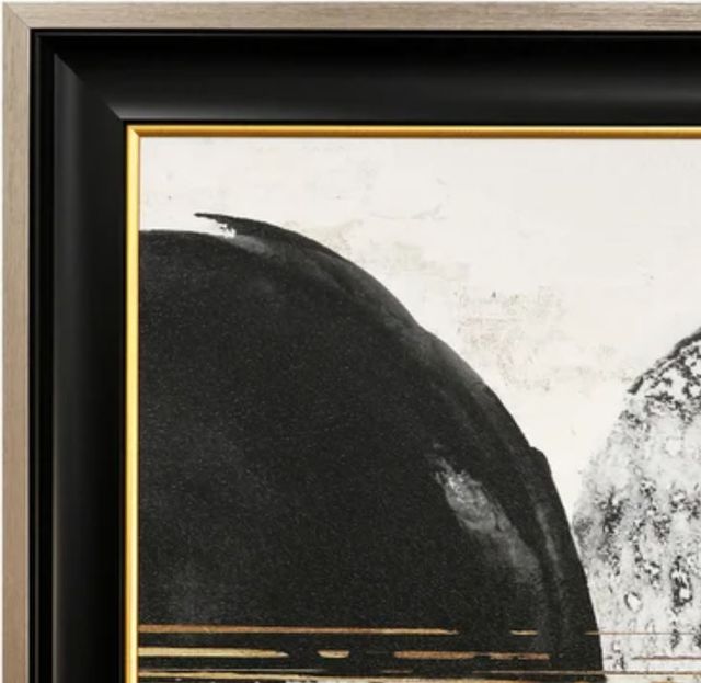 StyleCraft New Balance I Black/Gold/Light Gray Framed Print-1