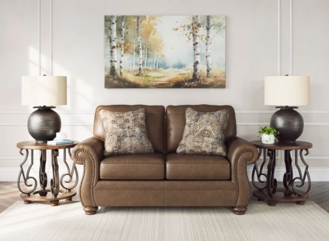Signature Design by Ashley® Shadsburne Earth Loveseat-4