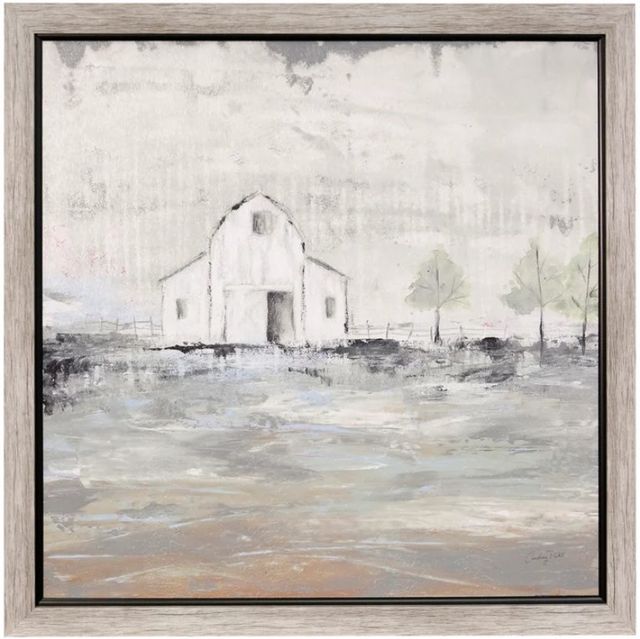 Stylecraft Iowa Barn Beige/Off-White Wall Art-0