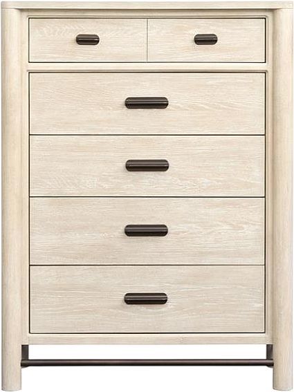 Magnussen Home® Sunset Cove Sanibel Brown Drawer Chest with Metal Stretchers-2
