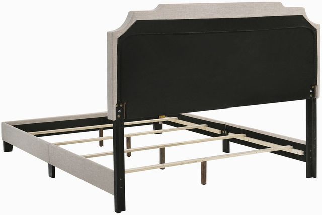 Coaster® Tamarac Upholstered Nailhead Beige Full Bed-1
