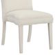 Fairfield® Customizable Entree Dining Pull Short Back Armless Stack Chair with Linen Legs-2