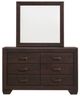 Coaster® Kauffman Dark Cocoa Dresser and Mirror-1