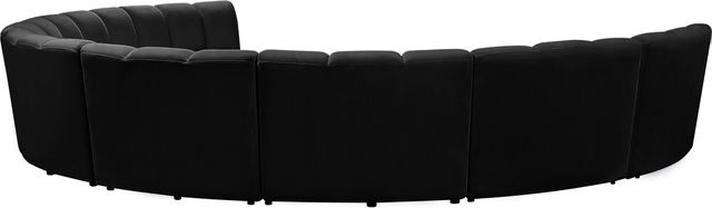 Meridian Furniture Infinity 8-Piece Black Velvet Modular Sectional-3