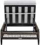 Armen Living Felicia Black/Grey Outdoor Patio Adjustable Chaise Lounge Chair-3