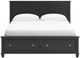 Signature Design by Ashley® Lanolee Black California King Panel Storage Bed-1