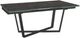 Amisco Customizable Charlie 112" Rectangular Extendable Table with 0.5" Italian Porcelain on Glass Top and 2 Leaves-0