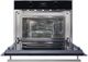 Porter & Charles 24" Black Glass with Stainless Steel Trim Built In Microwave-1
