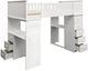 ACME Furniture Willoughby White Twin Youth Loft Bed-0