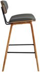 Armen Living Fox 2-Piece Gray/Walnut Barstool Set-3