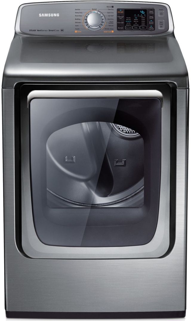 Samsung 7.4 Cu. Ft. Stainless Platinum Front Load Gas Dryer-0