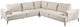 Furniture of America® Gladbach Beige Large L-Sectional -0
