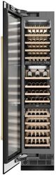 ZLINE Autograph Edition 18 in. 9 Cu. Ft. Triple Zone 68 Bottle Left Hinge Column Wine Cooler in Black Stainless Steel with Polished Gold Accents-3