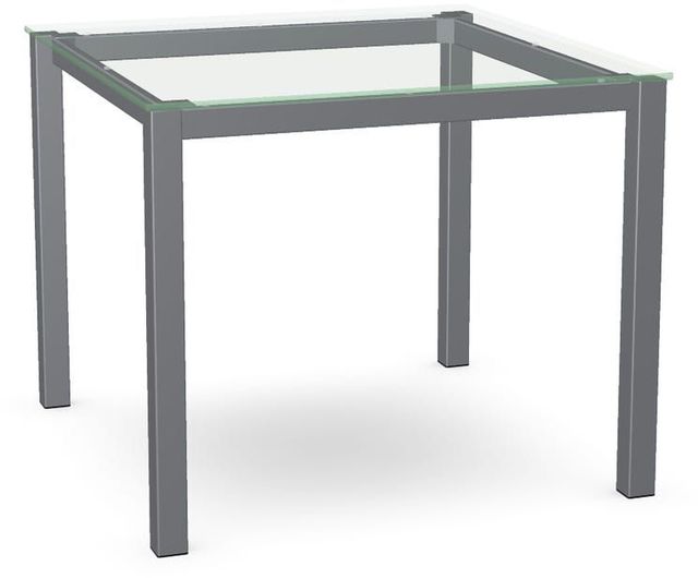 Amisco Customizable Carbon Clear Glass Square Table-0