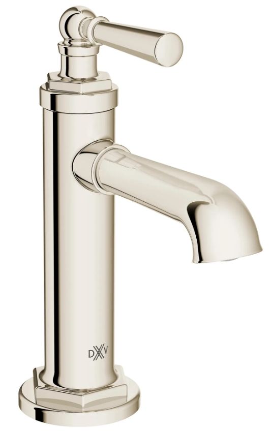DXV Oak Hill® Platinum Nickel Single Handle Bathroom Faucet with Lever Handle-0