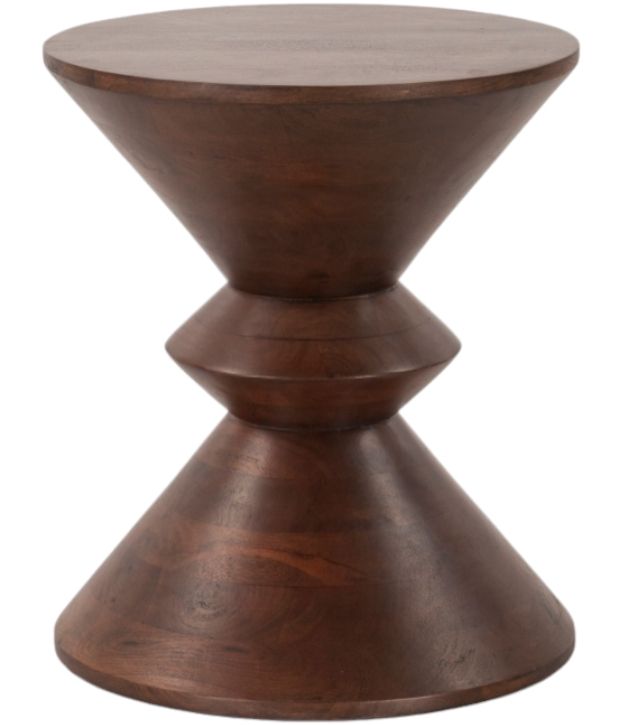 Home Trends & Design Jaipur Royal Brown Accent Table-0