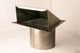 Zephyr 10" Galvanized Round Inlet Wall Cap with Bird Screen-1