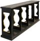 Harp & Finial® Monroe Ebonized Black/Gold Baluster Console-1