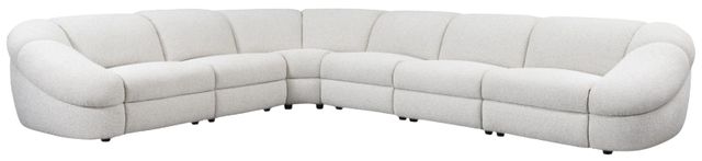 Bernhardt Massimo Bernhardt Living 6-Piece White L-Shape Power Reclining Sectional-3